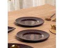 10Club Quarter Plates Ceramic 7 Inch Purple