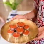 10Club Scented Tealight Candles Cinnamon Wood Aroma