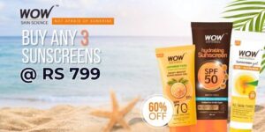 3 Sunscreens @ Rs 799