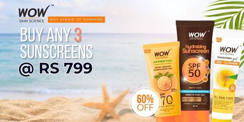 3 Sunscreens @ Rs 799