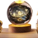 3D Crystal Ball Astronomy Night Lamp 5cm Multicolor