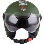 4U SUPREME ICON JET M.GREEN Motorbike Helmet