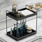 AMEXTRON Metal 2 Tier Standing Spice Rack for Kitchen
