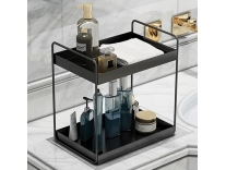 AMEXTRON Metal 2 Tier Standing Spice Rack for Kitchen
