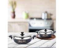 ATEVON Non Stick Kadai Gift Set Cast Iron