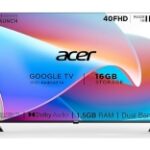 Acer 40 inch Full HD Smart LED Google TV Black