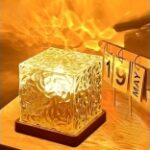 Acrylic Ocean Wave Night Light Projector Table Lamp
