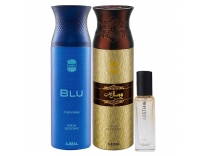 Ajmal Blu Wisal Dhahab Aretha Perfume 3 Pack