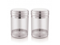 Attro Nexon Stainless Steel See Through Airtight Containers