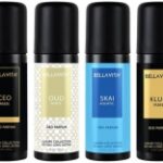 BELLAVITA Organic Deo Parfum Travel Set Long Lasting Deodorant Spray
