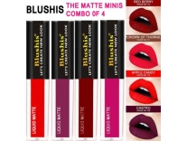 BLUSHIS Red Edition Liquid Matte Lipsticks Combo of 4