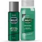 BRUT Original Deodorant Shower Gel Set for Men