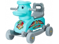 Baby Plastic Rider Cum Rocker Ride On Toy Green