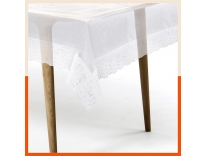 Bathla Matworks Albus Plastic Table Cover Dining Table Rectangular