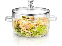 Bellemax Teddy Big Size Glass Serving Bowl with Lid