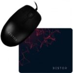 Bestor 2 in 1 Combo Wired Mouse Gaming Mouse Mat