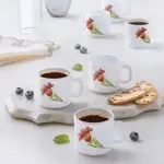 Borosil Larah Coffee Mug Set Dishwasher Microwave Safe