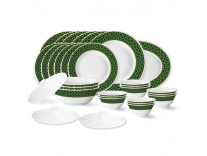 Borosil Larah Yuri Fluted Series Opalware Dinner Set