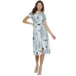 Campus Sutra Womens Fit and Flare Midi Dress