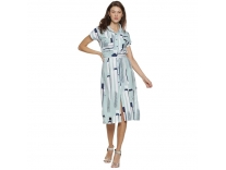 Campus Sutra Womens Fit and Flare Midi Dress