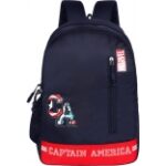 Captain America School Bag 18 inch Dark Blue 30L