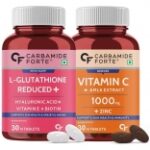 Carbamide Forte Glutathione Tablets Vitamin C Collagen Combo Pack