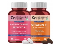 Carbamide Forte Glutathione Tablets Vitamin C Collagen Combo Pack