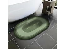 Cortina Premium Silicon Floor Mat 60x40 Light Green Oval