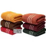 Cotton Hand Kitchen Towel 6 Pcs Set Dark Colors