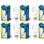 Crompton Dyna Ray 12W Round E27 LED Cool Daylight 6 Pack