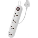 Crompton Powerbox Alpha WX 4 Socket Extension Board Grey White