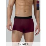 DISPENSER Solid Trunks Pack of 3 Black Navy Wine