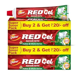 Dabur Red Gel Ayurvedic Toothpaste for Healthy Gums and Dental Care