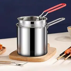 Deep Frying Strainer Oil Basket French Fries Fryer Pan