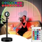 Desidiya Sunset Lamp Projection Romantic 16 Colors Night Light