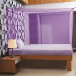 Divayanshi Mosquito Net Purple Polycotton Insect Protection