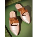 DressBerry Gold Toned Solid Metallic Mules