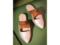 DressBerry Gold Toned Solid Metallic Mules