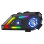 EDYELL Motorcycle Helmet Bluetooth Headset Connects to 2 Phones