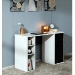 Engineered Wood Office Table Wenge Free Standing