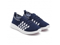 FLIPJONES Knitted Walking Shoes Diamond Pattern Slip on Style
