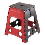 Folding Stool 18 Inch Height Red Black