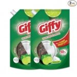 Giffy Dish Wash Gel Pack of 2 Tough Grease Removal