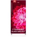 Haier 190 L Direct Cool 3 Star Refrigerator Red Dahelia