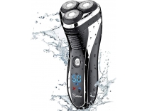 Hatteker Mens USB Rechargeable Electric Shaver Cordless Rotary Wet and Dry Beard Trimmer