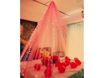 Hemito Romantic Tent Decoration Set Pink Backdrop
