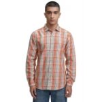 Highlander Mens Checkered Slim Fit Shirt Best Price
