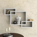 Hoopy Wall Mounted Rectangle Shape Wooden Wall Shelves for Wall Decor