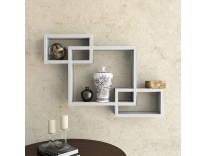 Hoopy Wall Mounted Rectangle Shape Wooden Wall Shelves for Wall Decor