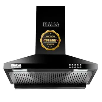 INALSA EKON 60cm Pyramid Kitchen Chimney Black